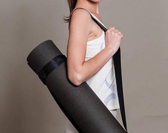 Yoga Mat Strap/Yoga Mat Carrier - Black, Velcro, Lightweight