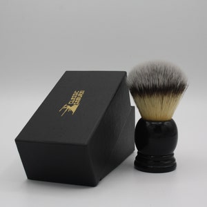 Klassischer Samurai Schwarzer Holzgriff Rasurpinsel mit Koffer