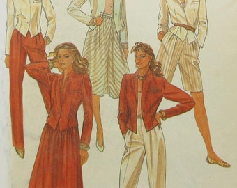 McCall's Jacket, Skirt, Pants or Shorts 16 Bust 38" Uncut FF 7875