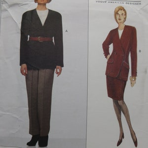 Vogue Anne Klein II Separates Pattern Jacket Skirt and Pants Uncut FF Sizes 12 14 16 Bust 34 to 38&quot; Vogue 1228