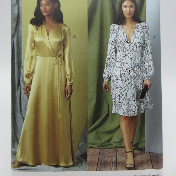 Vogue Plus Nightgown Pattern Uncut in 2 Lengths Gown or Dress Pattern Sizes 16 to 24, Bust 38 to 46 Inches Factory Folded R11634