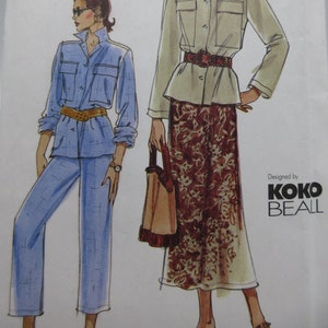 Vogue Koko Beall  Very Easy Jacket, Skirt or Pants 8 10 12  Bust 31.5&quot; to 34&quot; Uncut FF Vogue 7699