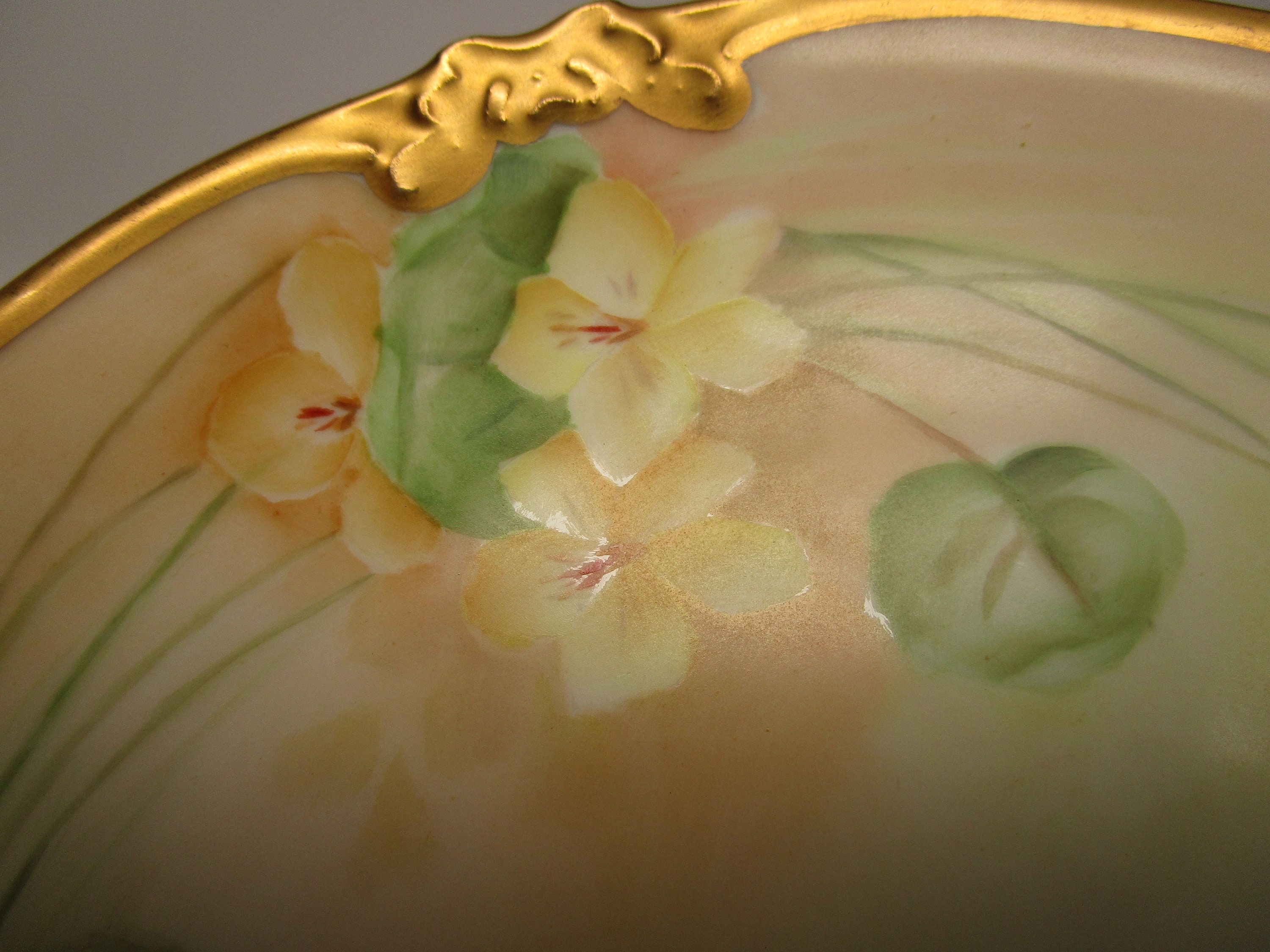 GDA France Limoges Plate 1931 Artist Signed and Dated Gold Etsy