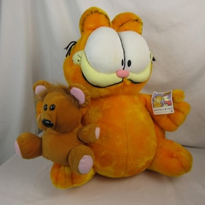 18&quot; Garfield & Pooky Bear with Tag Vintage from a Garfield Collection