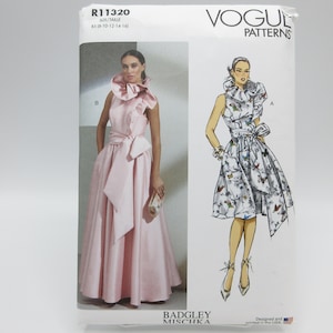 Vogue Badgley Mischka Special Event Dress Uncut Factory Folded 8 to 16 Bust 31.5 to 38 Inches 2022, R11320