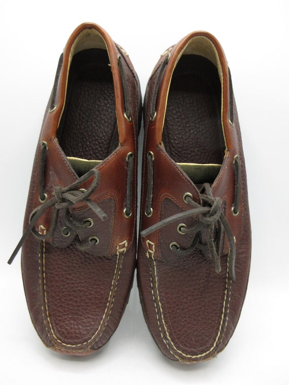 LL Bean Men's Leather Camp Moccasins Boat Shoes  S