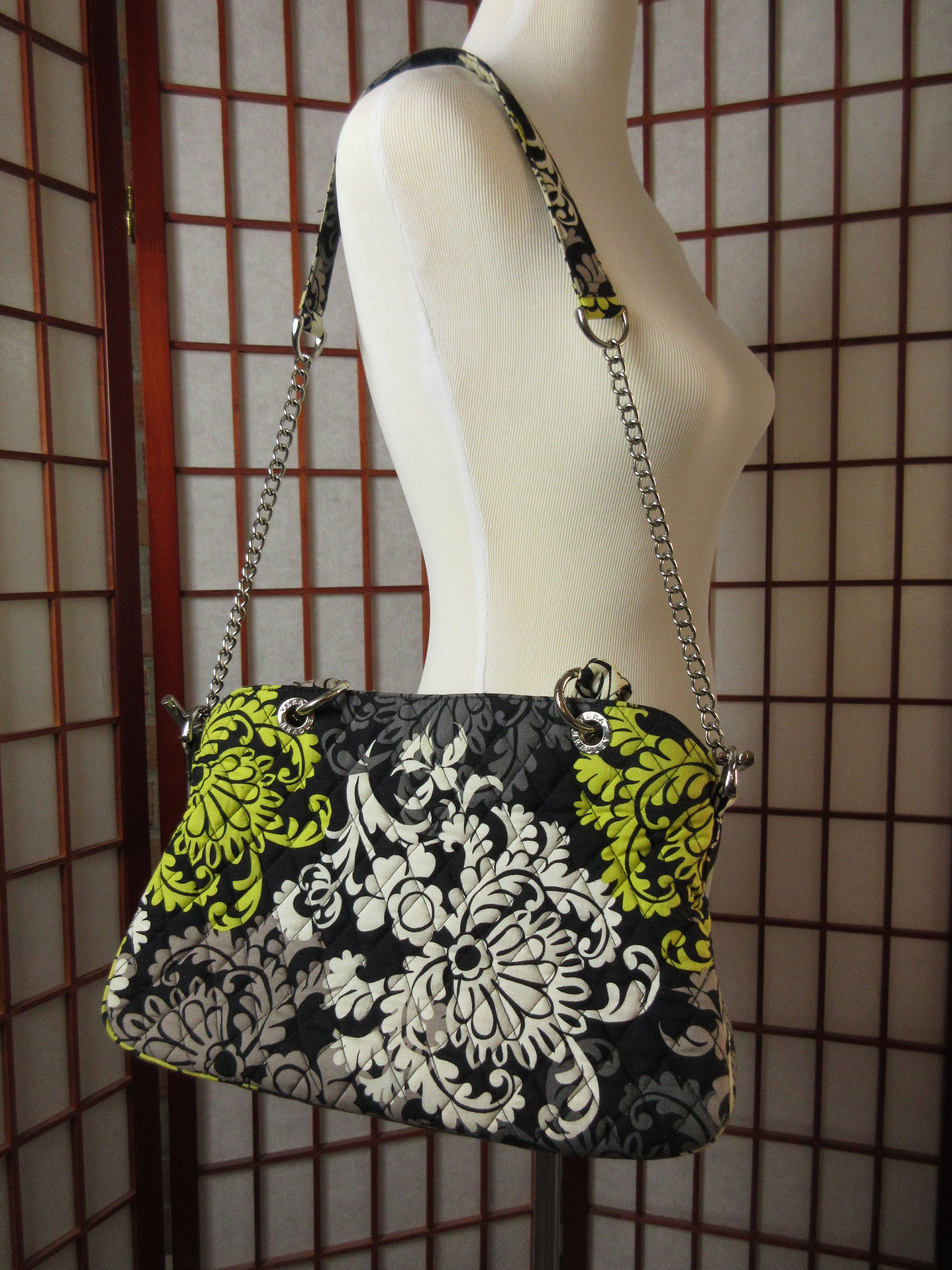 Vera Bradley Black and Gray “Baroque” Watch with matching pouch/wristlet Unleash your inner grandma with this adorable... | Depop main image 3