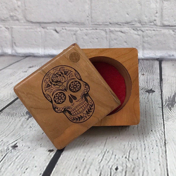 Skull Ring Box Etsy