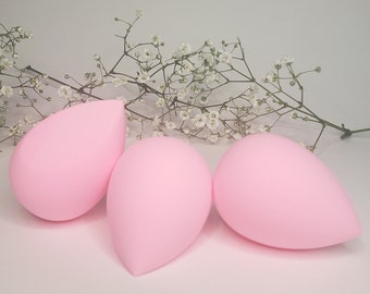 Make-up-Schwamm // 3er-Set Make-up-Schwämme Umweltfreundliche Verpackung // Biologisch abbaubare und recycelte Verpackung