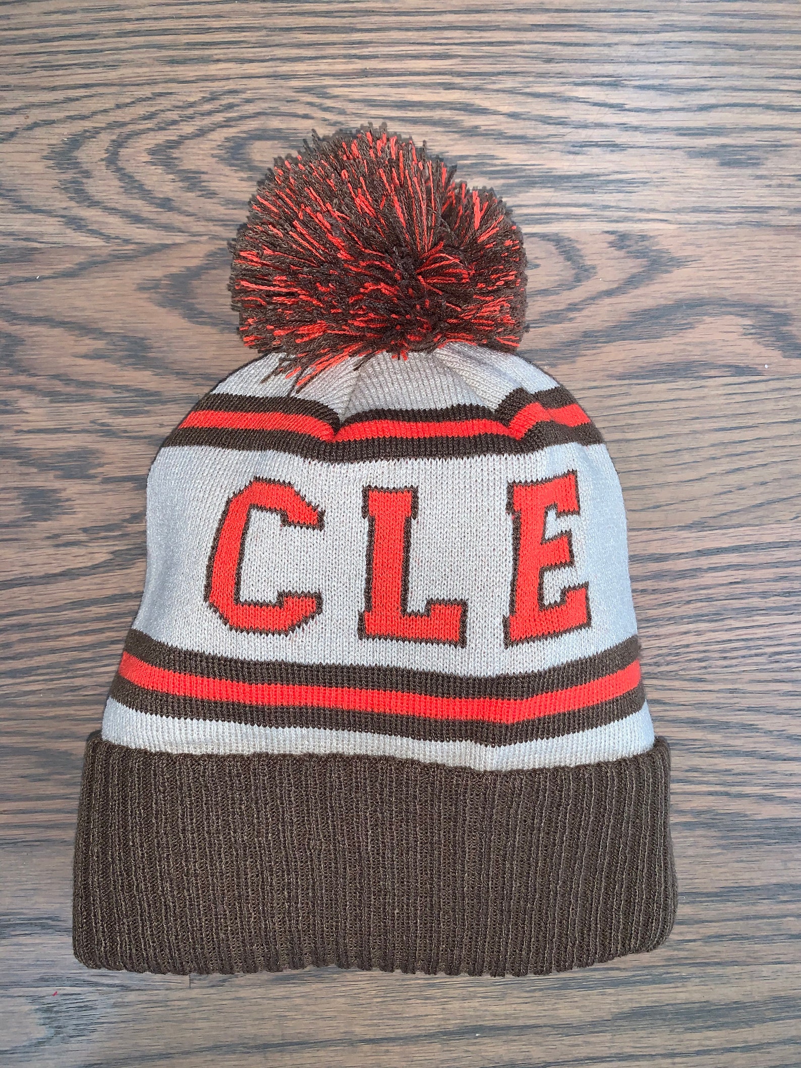 CLE Cleveland Browns Winter Knit Hat Etsy