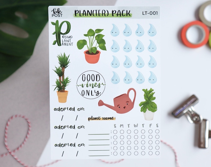 Plant themed Bullet Journal & Planner Stickers