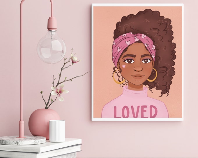 You're Loved - Digital Illustration - Wall Art - Bklyn Post