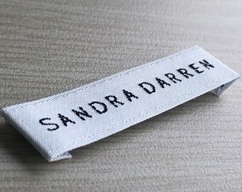 VETEMENTS☆関税込み☆ブラック Woven Label フーディ Custom Damask Private Woven Labels Tape Textile Bags Shoes