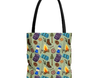 Camping Adventure Tote Bag: Eco-Friendly Nature Lovers Gift