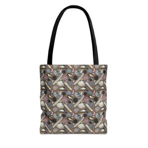 Seashells of the East Coast Canvas Tote Bag - Beach Tote, Ocean Bag, Shells Beach Bag, Coastal Tote, Summer Tote