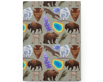 Yellowstone National Park Journal: Wildlife Illustration Travel Diary