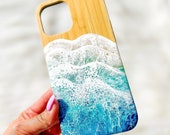 Beach Cell Phone Case, Ocean Scenery Art Phone Case
