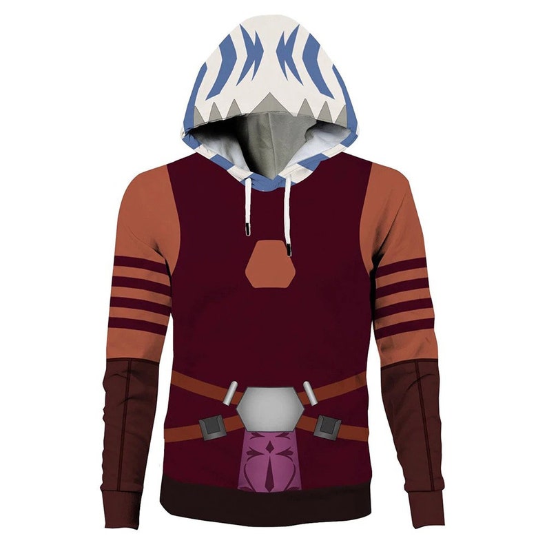 Ahsoka Tano Costume Star Cosplay Wars The Clone Wars Hoodie Hooded Sweatshirt