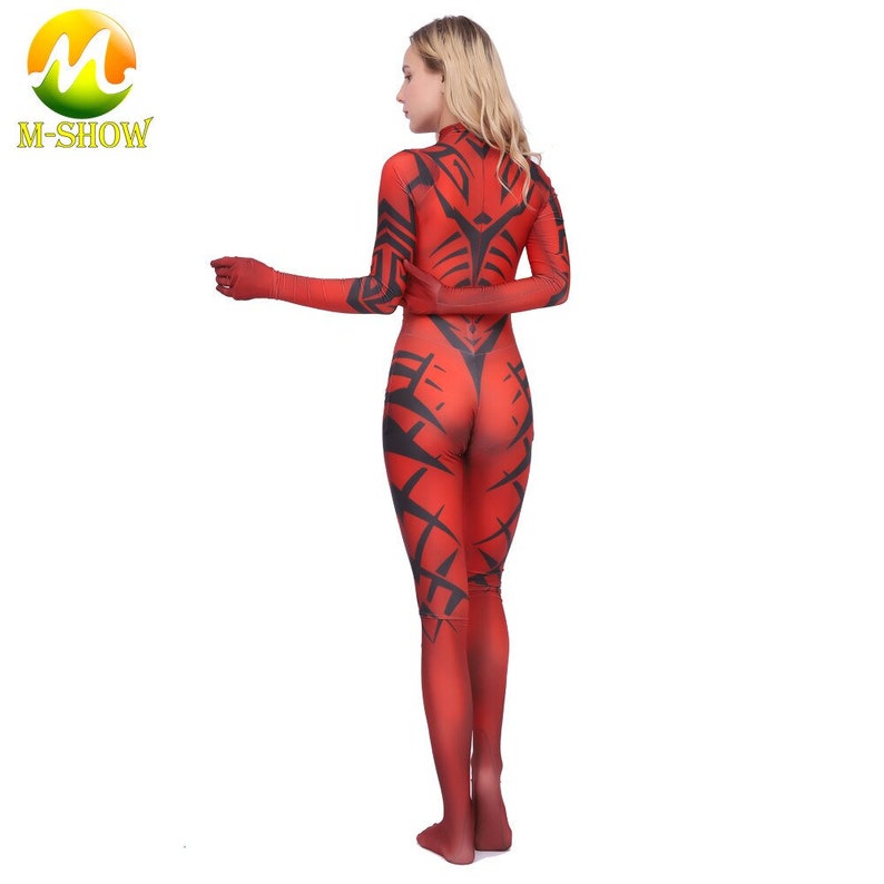 Star Wars Legacy Darth Talon Cosplay Costume Female Sith Fancy Suit Zentai Costume Halloween Costume Tights Bodysuit Women Kids