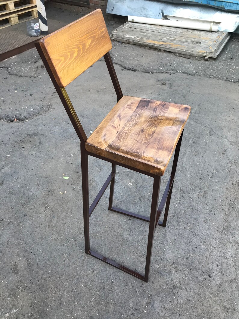 Height 1340in 3399cm and wood bar stool Etsy