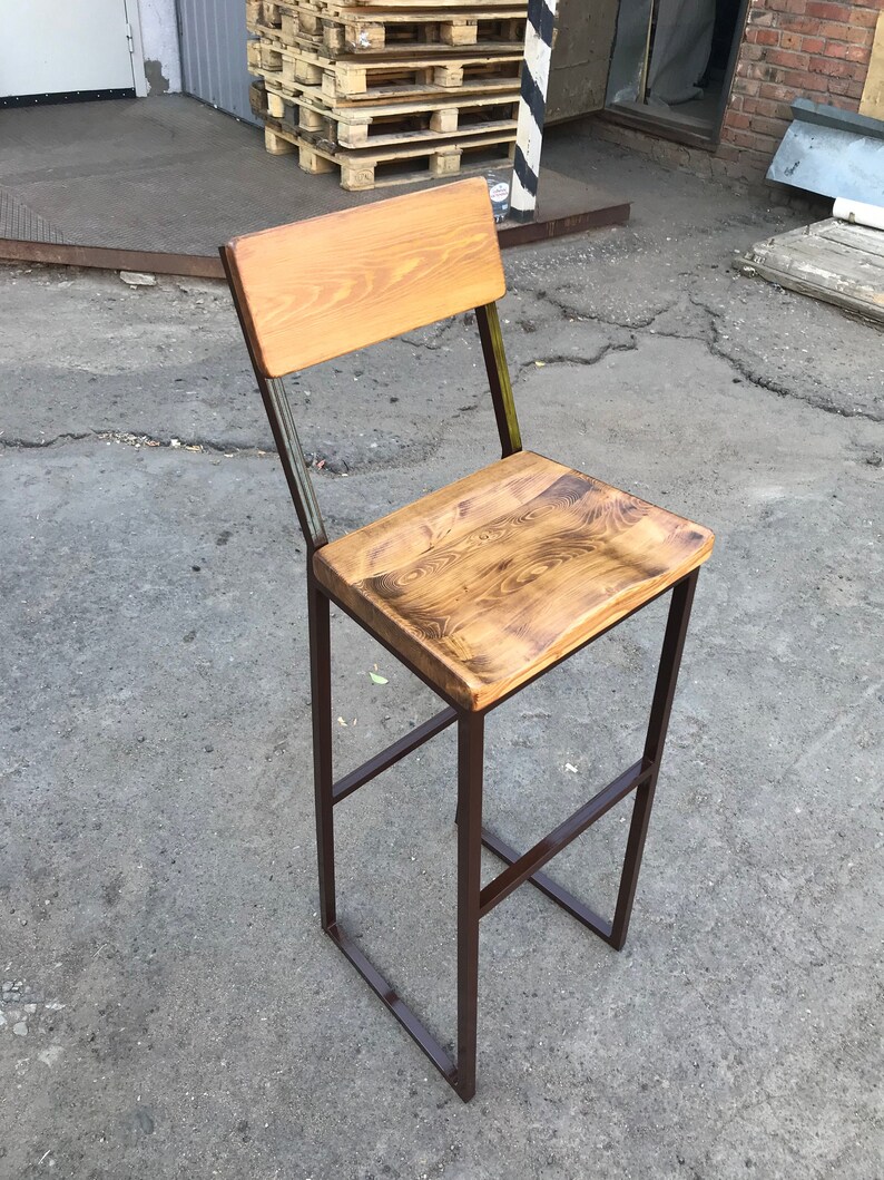 Height 1340in 3399cm and wood bar stool Etsy