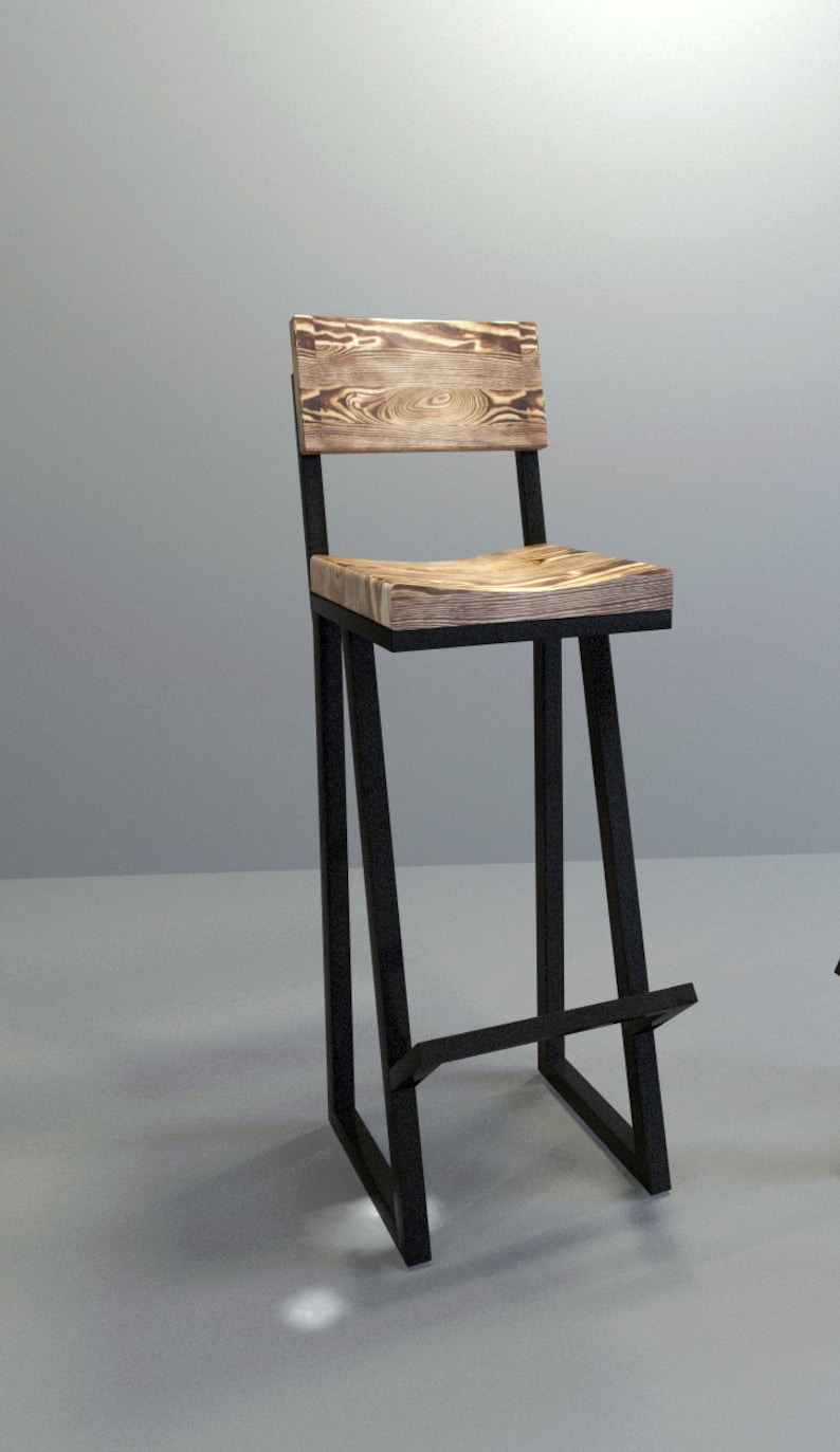 Height 1340in 3399cm and wood bar stool Etsy