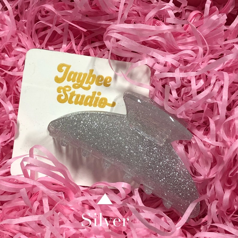 2pack Glitter Claw Hair Clip Sparkle Hair Clip Claw Etsy