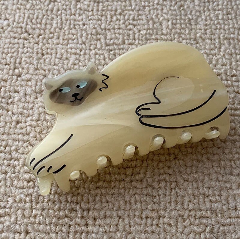 Cat Hair Clip Claw Acrylic Hair Clip Cat Shaped Hair Clip Etsy