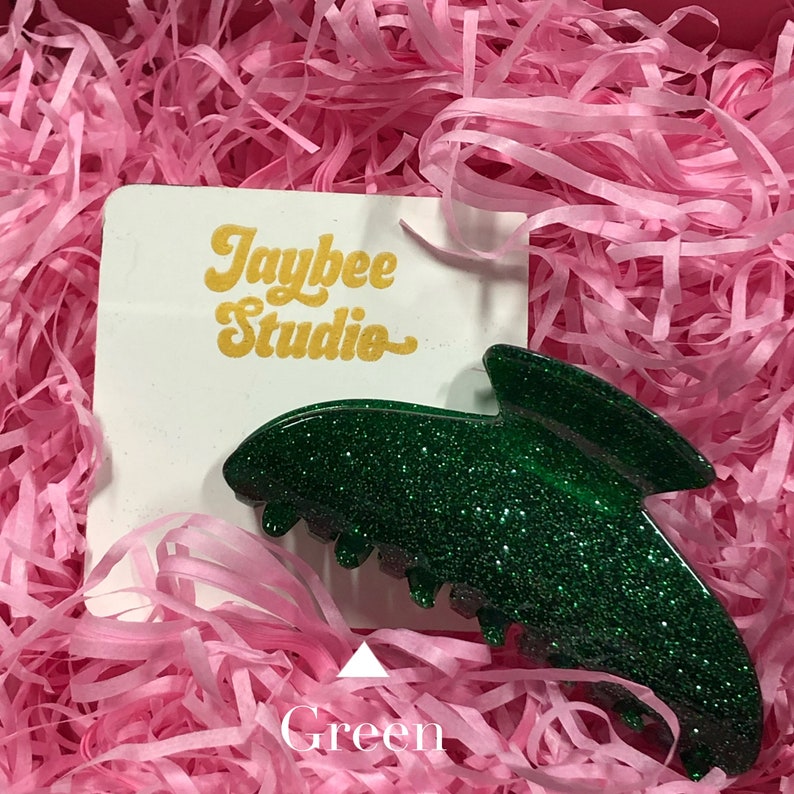 2pack Glitter Claw Hair Clip Sparkle Hair Clip Claw Etsy