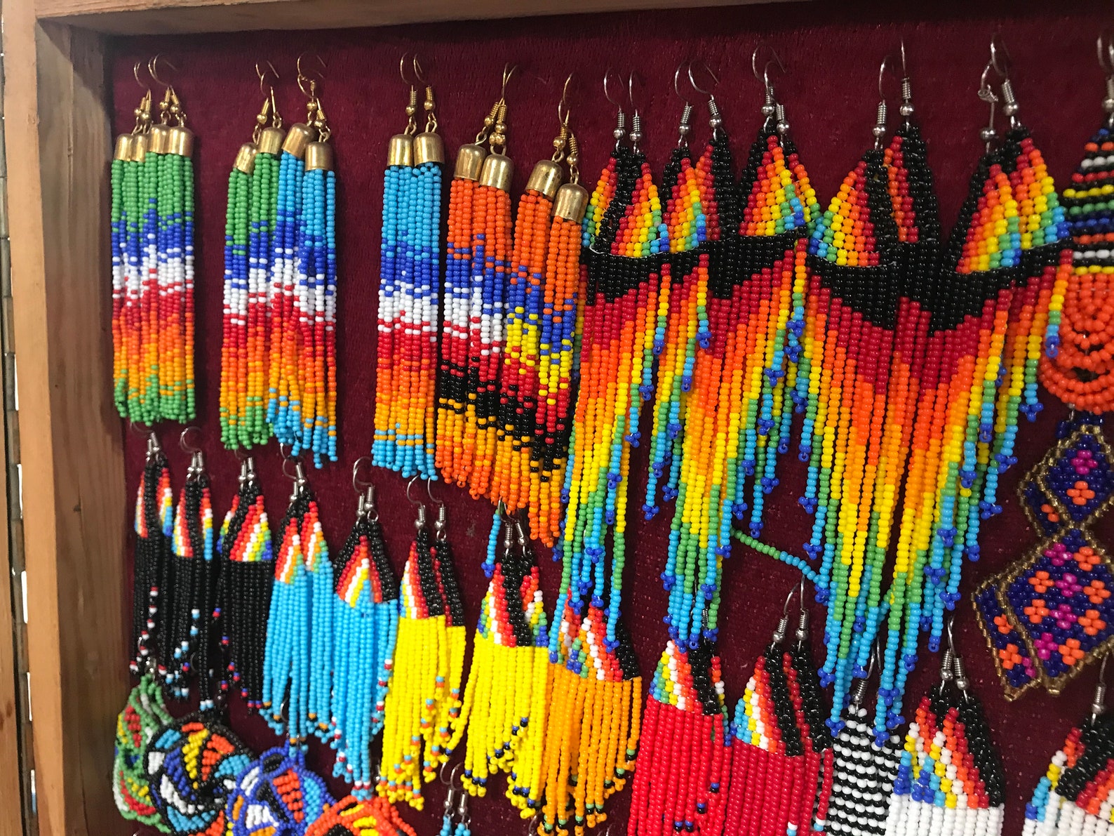 20 Wholesale Earrings, African Earrings, Dangling African Earrings, Maasai Earrings, Beaded