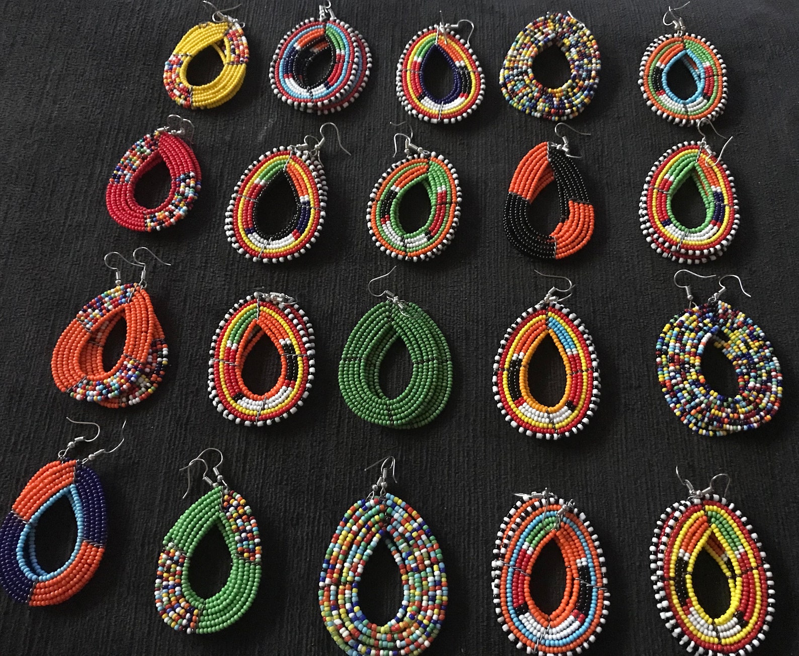 20 Wholesale Earrings African Earrings Beaded Earrings Etsy