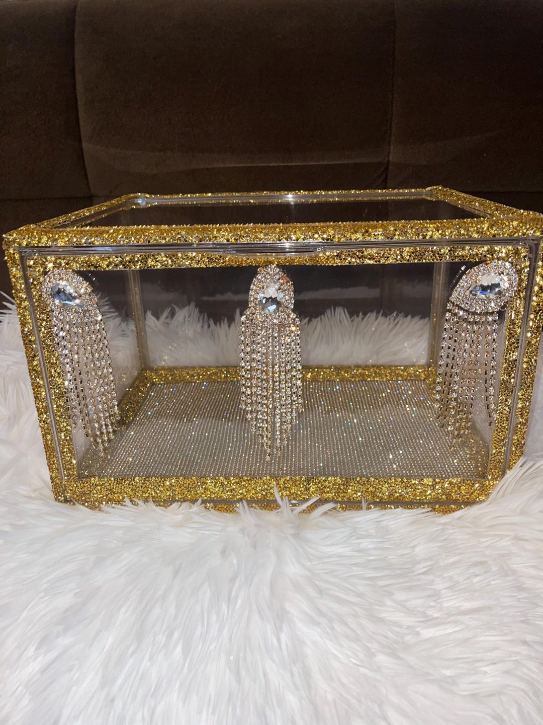 GOLD CRYSTAL BOX - Etsy