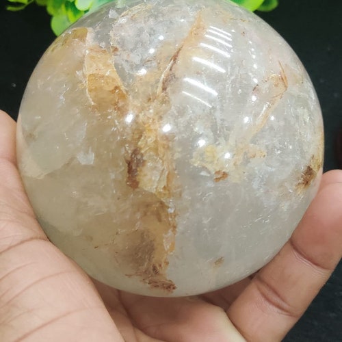 Rarest shops Shamanic Dream Quartz Stone Sphere Crystal 650 Gram Record Keeper Synergy 12 Stones Altar Stone From Brazil, Gift