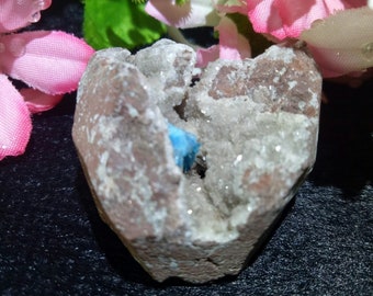 Cavansite Flower Pentagonite Crystal Druzy On Micro Stilbite Blessed , Initiated Communication & Self Expression Healer Specimen 33 Gram