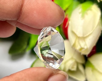 22 Carat Trilliant Cut Phenacite Gemstone: Synergy 12 Altar Stone