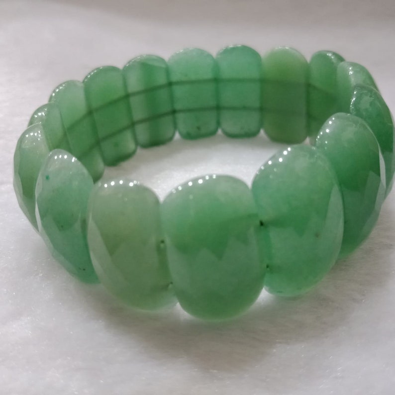 Green Aventurine Natural Stone Bracelet for Good Luck and - Etsy