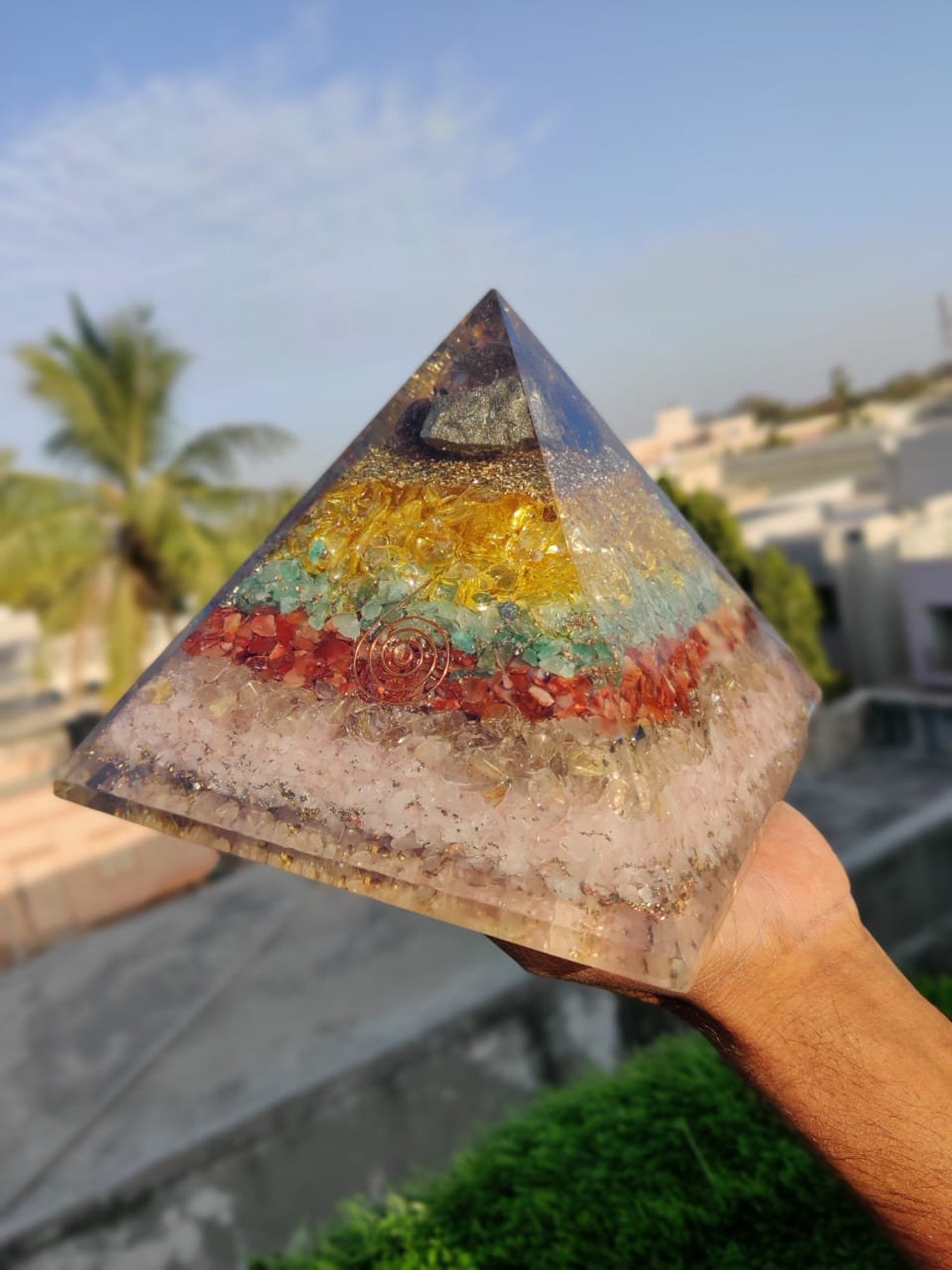 Extra Large 7 Orgone Pyramid Citrinegreen - Etsy