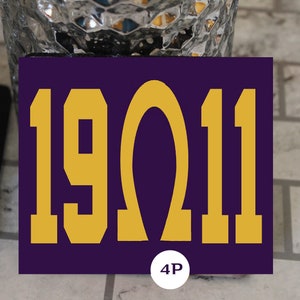 One-Of-A-Kind Coasters & Mousepads/Omega Psi Phi 1911/Round/Circle