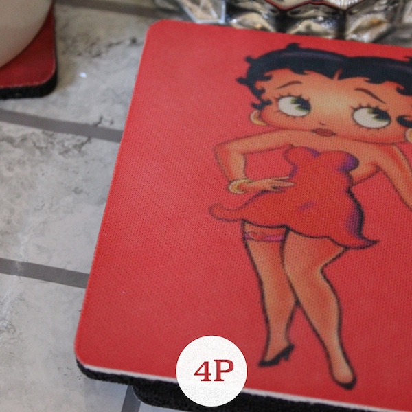 Personalized Coasters & Mousepads/Betty Boop 2/Round/Circle