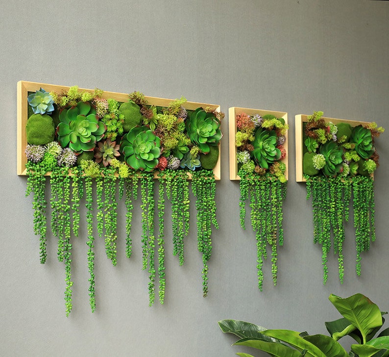 Künstliche lebende grüne Wand Indoor grüne Pflanzen spezielles | Etsy