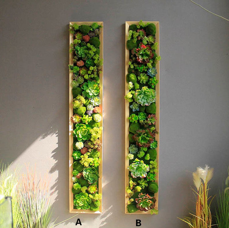 Künstliche lebende grüne Wand Indoor grüne Pflanzen spezielles Etsy