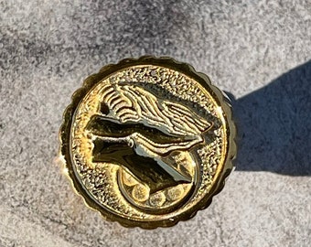 FORTUNA RING Göttin des Glücks Sterling Silber 925K, römische Mythologie Schmuck