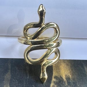 Two-Headed Snake Adjustable Ring | Sterling Silver 925K