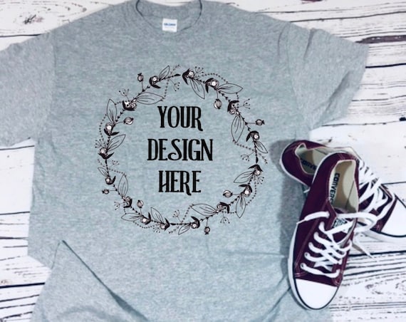 Download Free Gildan T Shirt Mockups Etsy Shop Mockup Real Psd Free Template Mockup T Shirt Free Mockup
