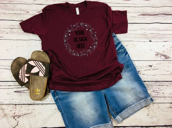 Maroon Bella And Canvas Mockup Boutique Mockup Maroon Bella And Canvas Mockup Boutique Mockup