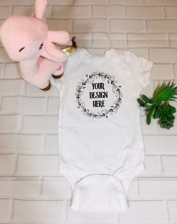 White Onesie Mockup Onesie Mockup Rabbit Skins Mockup Etsy