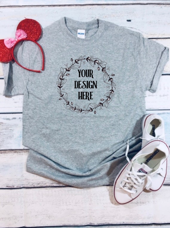 Download Grey Disney Shirt Mockup Etsy Shop Mockup Shirt With Etsy Yellowimages Mockups