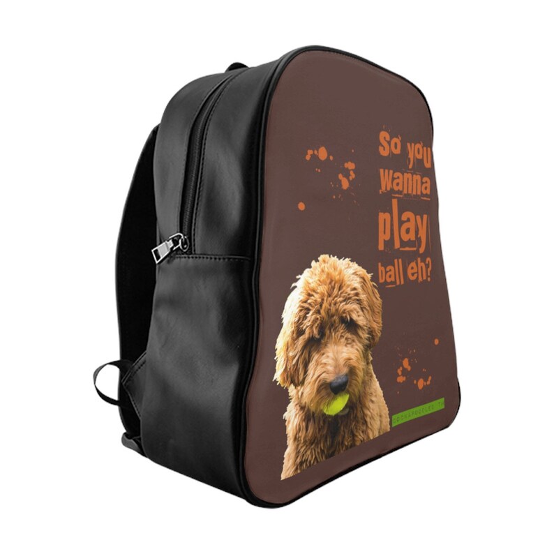 Cockapoodled Cockapoo Play Ball Backpack Bag