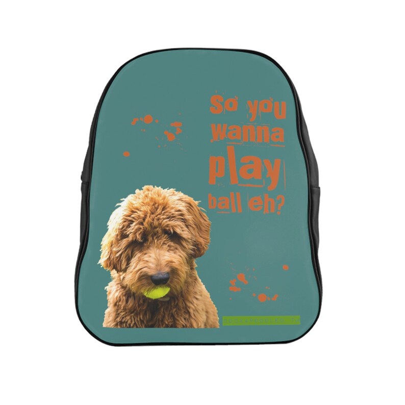 Cockapoodled Cockapoo Play Ball Backpack Bag