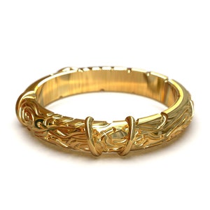 18K Gold Band Ring Gold Wedding Band Gold Engagement Band Designer Gold Band Hallmarked 18K Gold Band Ring Band For Him Band For Her
